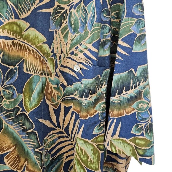 Tori Richard Mens Hawaiian Print Button Down Short Sleeve Shirt, Cotton, 4XB - Picture 7 of 7